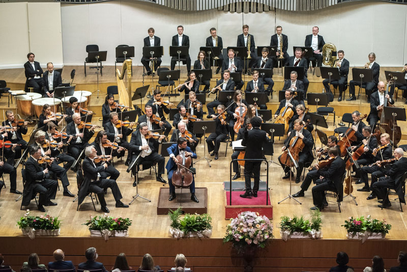 Bratislavské hudební slavnosti, 30. září 2021: Wiener Philharmoniker, Alain Altinoglu, Gautier Capuçon (foto Alexander Trizuljak)