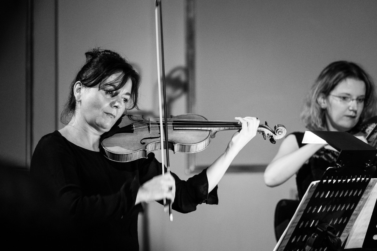 Rejchovo kvarteto - Helena Kornfeld Zemanová, Veronika Manová - Expozice nové hudby 2021 (foto Jan Prokopius)