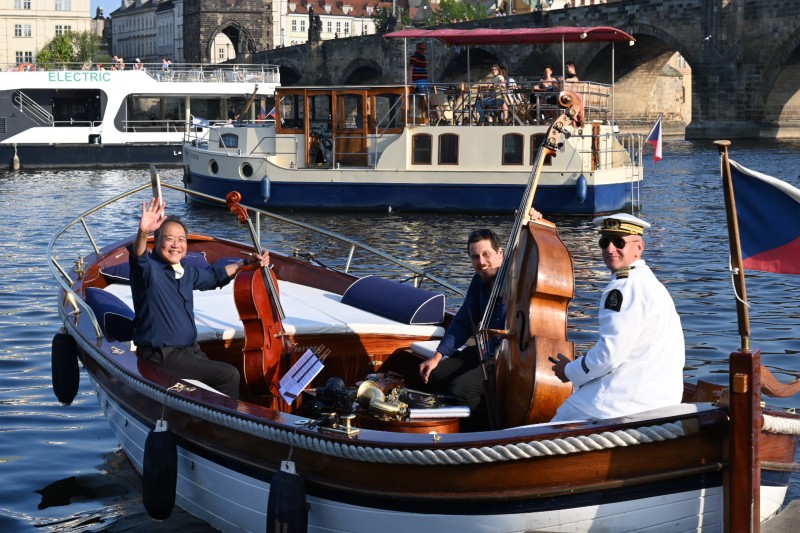 Yo-Yo Ma a Jiří Slavík, 5. září 2021 (foto Petra Hajská, zdroj MHF Struny podzimu)