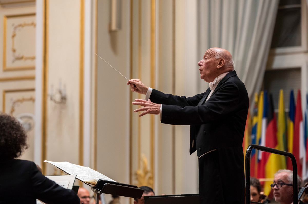 Pinchas Steinberg a Slovenská filharmónia - Zahajovací koncert BHS 2021 (foto Alexander Trizuljak)