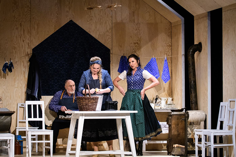 Bedřich Smetana: Hubička, Divadlo J. K. Tyla Plzeň – Pavel Klečka, Ivana Veberová, Jana Foff Tetourová (foto Martina Root)