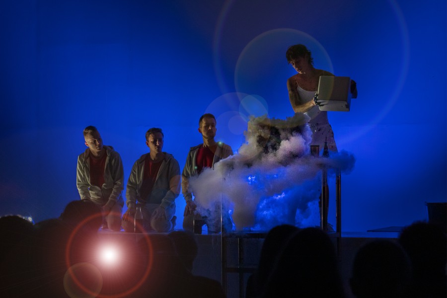 Tomáš Hanzlík a Marek Řihák: Poklad Arkádie – Michal Marhold, Ondřej Benek, Matej Benda a Matěj Pšenička, festival Opera Schrattenbach (foto Michal Málek)