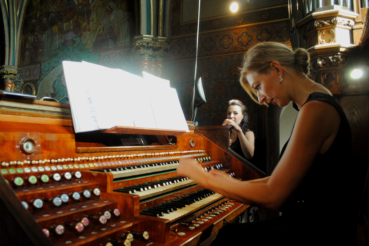 Michaela Káčerková na festivalu Varhanní Vyšehrad 2020 (foto Varhanní Vyšehrad)