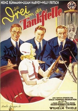 Upoutávka na filmovou operetu Tři od benzínky (foto archiv autorky)