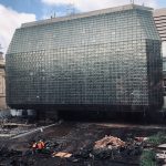 Parkoviště Národního divadla v průběhu rekonstrukce (foto Nová scéna Národního divadla)
