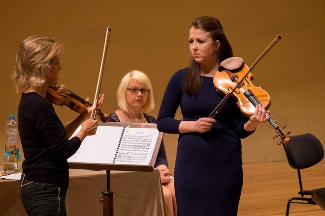Masterclass Anne-Sophie Mutter - Rudolfinum Praha 2016 (foto © Petr Kadlec/FB ČF)