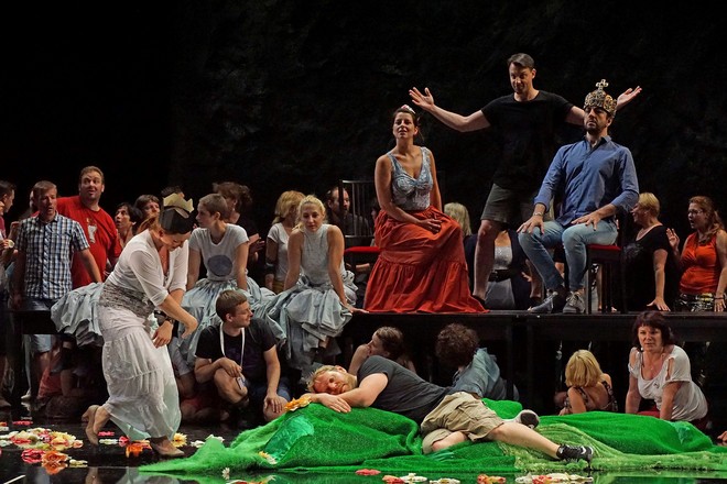 Franco Faccio: Hamlet - foto ze zkoušky - Bregenzer Festspiele 2016 (foto Karl Forster/FB Pražského filharmonického sboru)