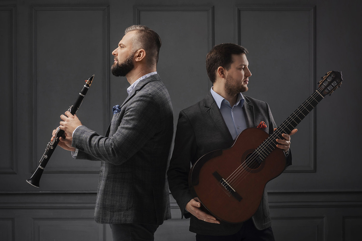 Klarinetové a kytarové duo Bokun / Kościuszko (zdroj Svatováclavský hudební festival)
