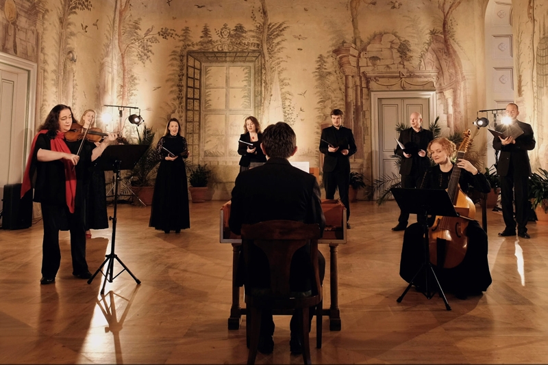 Collegium 1704 a Collegium Vocale 1704, UNIVERSO 1704: Madrigali guerrieri et amorosi, Zámek Nebílovy (foto Collegium 1704)
