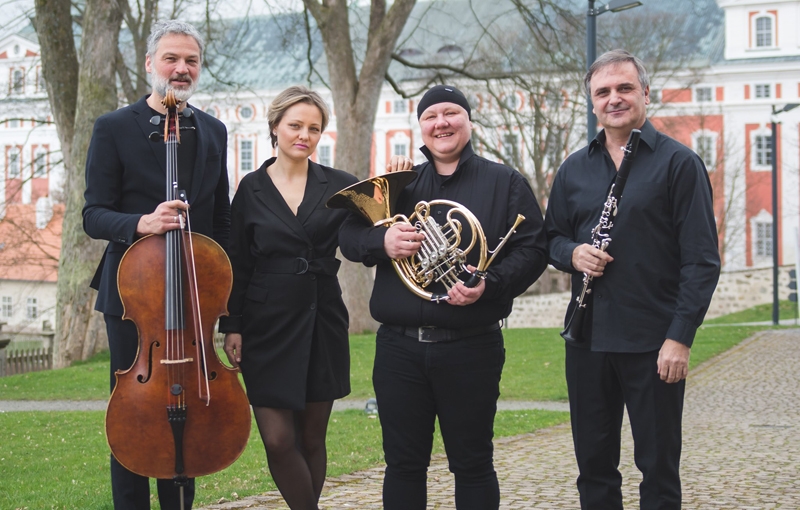 Jiří Bárta, Terezie Fialová, Zuzana Rzounková, Milan Polák (foto Za poklady Broumovska)