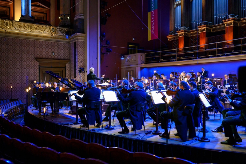 České filharmonie, Jarní hvězdy, 29. dubna 2021: Kirill Gerstein, Semjon Byčkov (foto Petra Hajská)