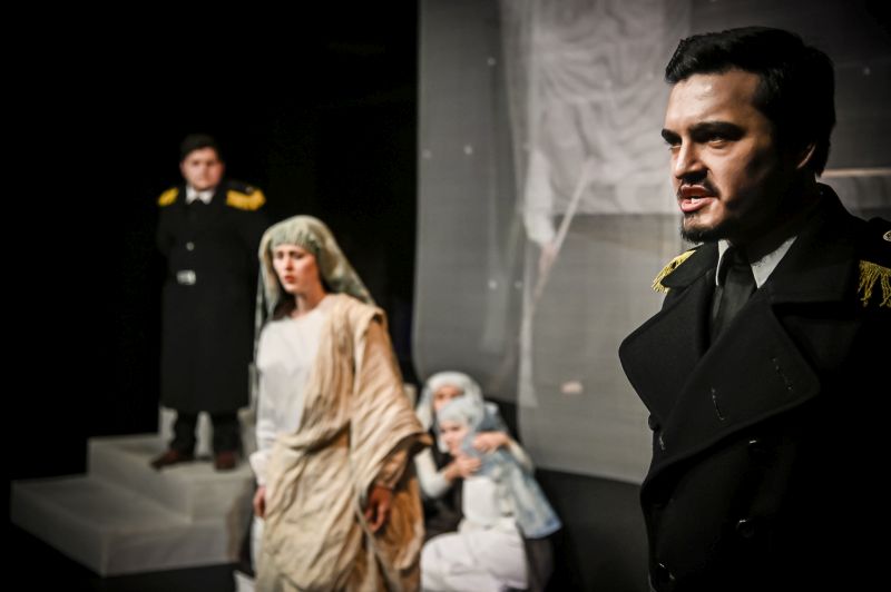 Francis Poulenc: Dialogy karmelitek – Anastasia Hart, Vilém Cupák, Komorní opera JAMU (foto Marek Olbrzymek)