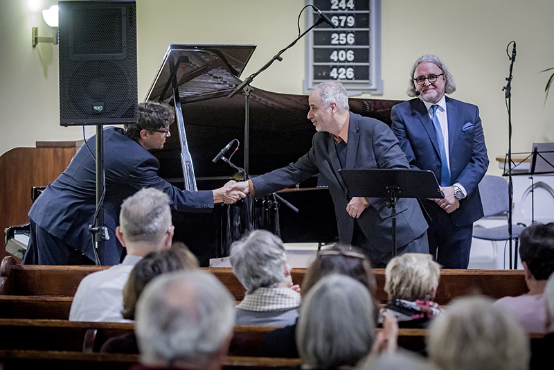 MelodramFest: Světové premiéry k Roku české hudby, 30. listopadu 2024, Modlitebna ČCE, Korunní ulice, Praha – Miroslav Sekera, autor Pavel Trojan, Jan Krafka (foto Martin Myslivec)