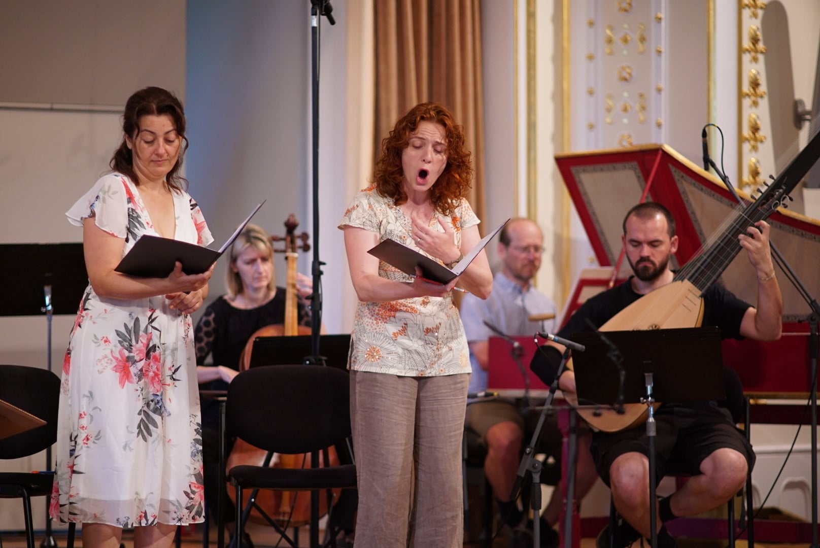 Gabriela Eibenová, Kamila Mazalová a Musica Aeterna - Dni starej hudby 2021 (foto Martin Hruboš)