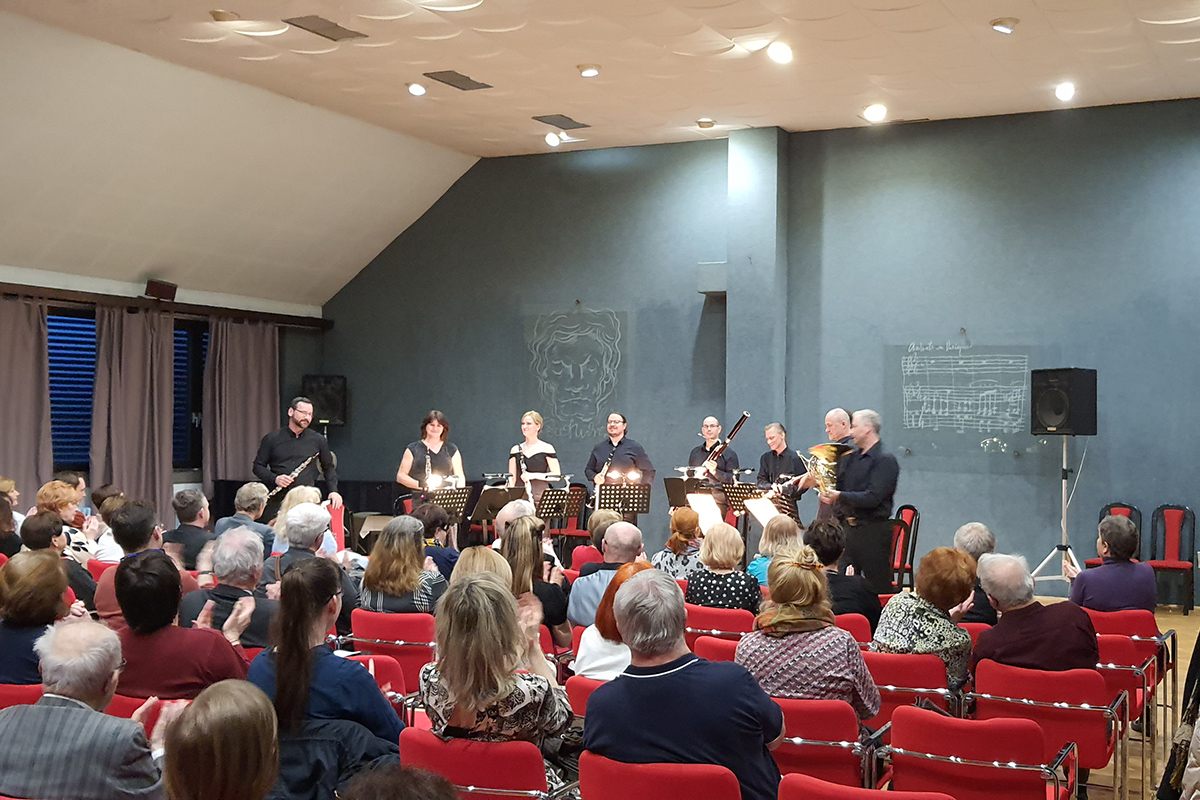 Severočeská filharmonie Teplice – Komorní cyklus K koncert 7 12. dubna 2023 – Dechová harmonie SČF Teplice (foto Jana Cecilie Mimrová)
