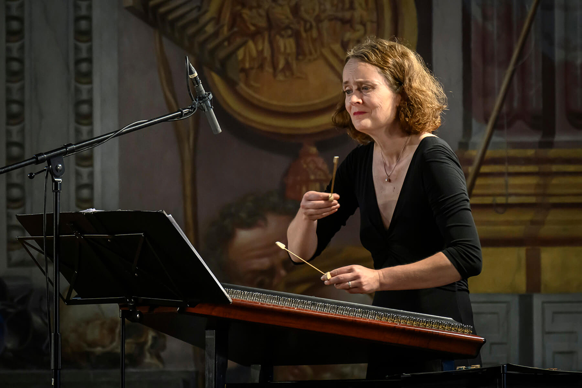 Letní slavnosti staré hudby: Erató & Caritas, 24. července 2023, Zámek Troja – Hathor Consort; Margit Übellacker (foto Petra Hajská)