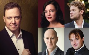 Jaroslav Kyzlink, Mariana Sajko, Milan Paľa, Ondřej Koplík a Svatopluk Sem (zdroj Slovenská filharmónia)