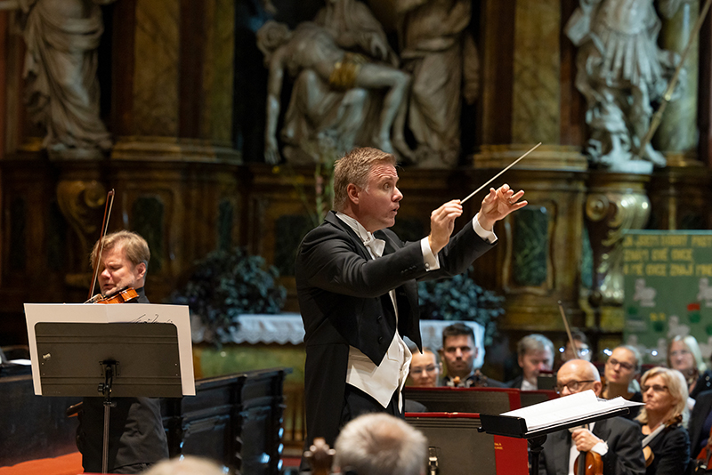 Podzimní festival duchovní hudby 11. října 2023, Kostel sv. Mořice – Milan Paľa, Marián Lejava a Moravská filharmonie Olomouc (foto Tereza Hrubá)