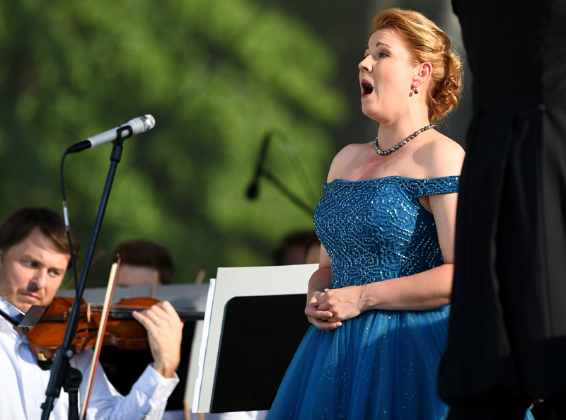 Mezinárodní hudební festival Leoše Janáčka, závěrečný koncert, 27. června 2021: Kateřina Kněžíková (foto Martin Straka)