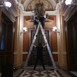 Instalace děl Kintera a Wiesnera, Rudolfinum 2021 (zdroj Česká filharmonie, foto Lucie Krejzlová)