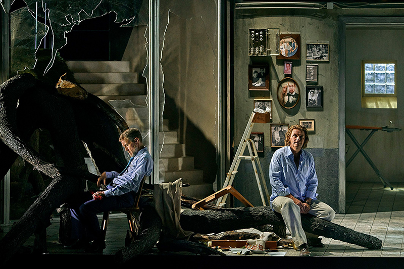 Richard Wagner: Prsten Nibelungův; Valkýra, Bayreuther Festspiele – Georg Zeppenfeld a Klaus Florian Vogt (foto Enrico Nawrath)