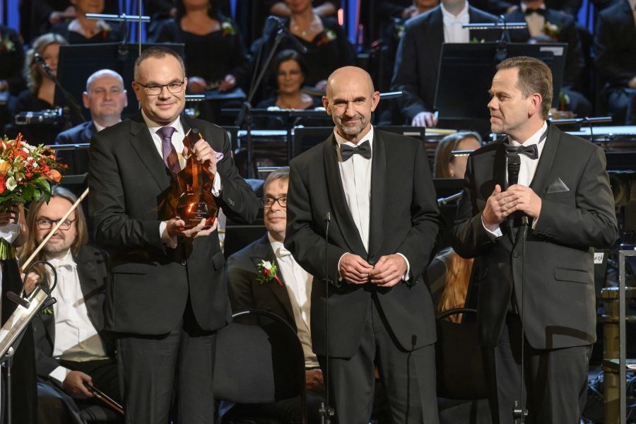 Předání ceny Antonína Dvořáka – David Mareček, Robert Kolář, Jan Simon (foto Petra Hajská)