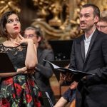 Letní slavnosti staré hudby, Versaillské radovánky, 5. srpna 2021: Marine Lafdal-Franc a Clément Debieuvre (foto Petr Dyrc)