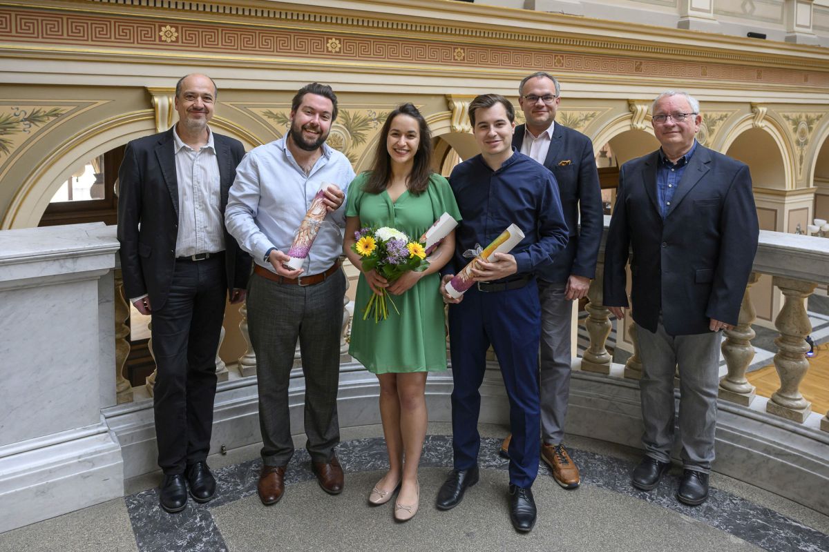 Cena Českého spolku pro komorní hudbu za rok 2022 – Radek Křižanovský, Trio Bohémo, David Mareček, Jiří Ludvík (foto Petra Hajská)