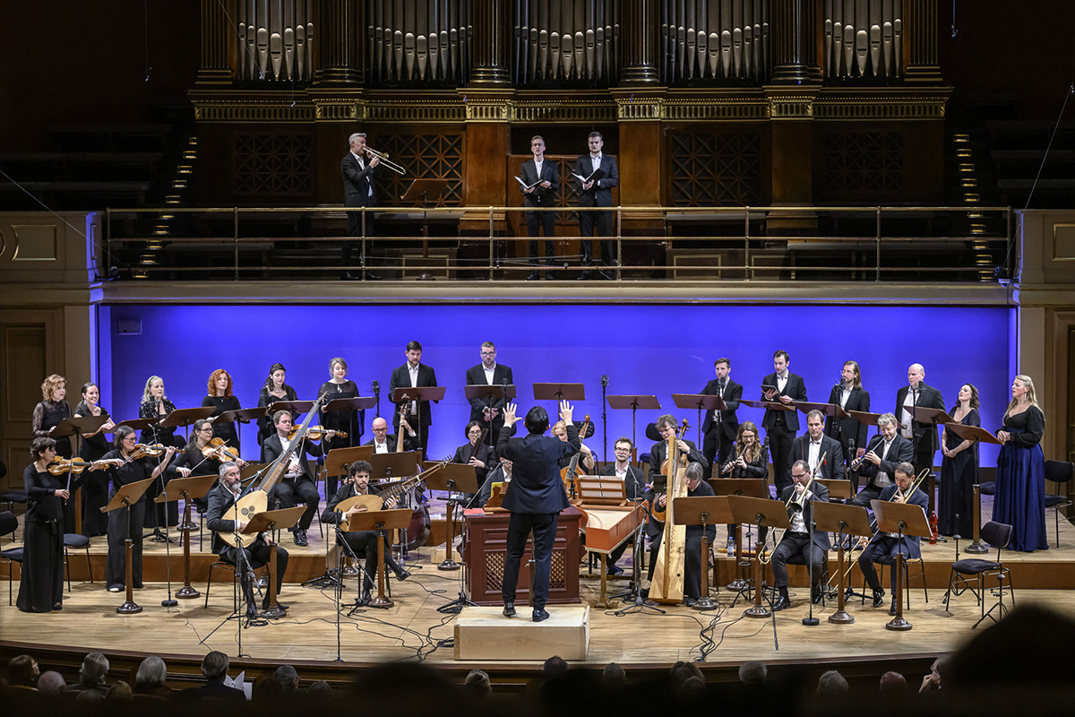 Collegium 1704: Vespro della Beata Vergine, 10. listopadu 2023, Rudolfinum – Václav Luks (foto Petra Hajská)