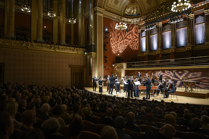 Collegium 1704: Il Polifemo, 15. dubna 2024, Rudolfinum, Dvořákova síň – Luigi De Donato a Václav Luks (foto Petra Hajská)