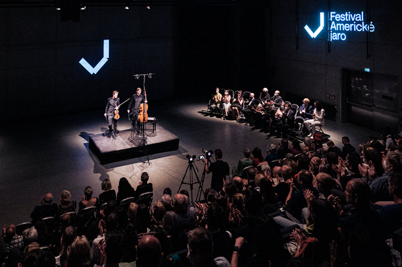 Americké jaro, 13. září 2021: Josef Špaček a Tomáš Jamník (foto Tomáš Moudrý)