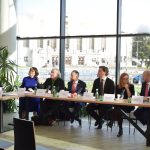 Tisková konference Stevena Holla ve Skeletu (zdroj Janáčkova filharmonie Ostrava)