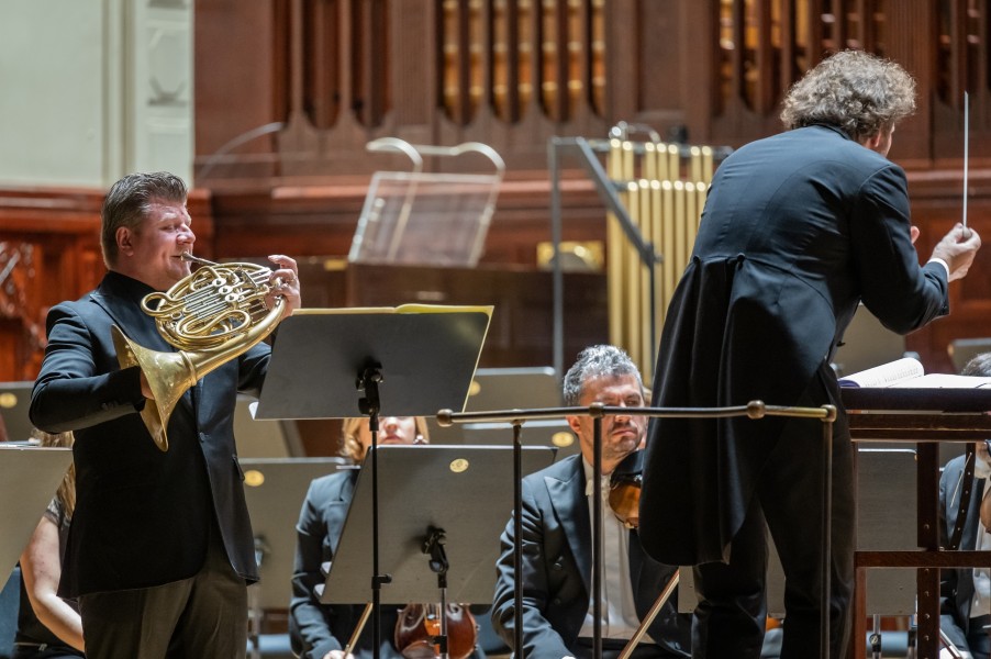 Radek Baborák, Tomáš Brauner (zdroj Symfonický orchestr hl. m. Prahy FOK, foto Petr Dyrc)
