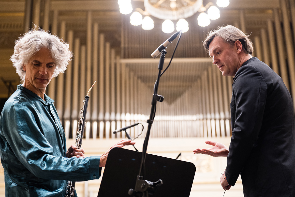 Půvab severské melancholie, 17. února 2022: Dominik Wollenweber, Tomáš Netopil, Filharmonie Brno (foto Jan Prokopius)