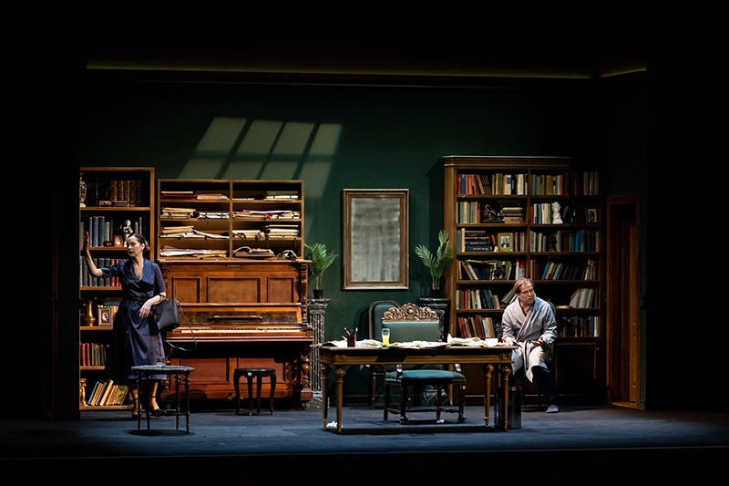 Franz Schreker: Vzdálený zvuk (Der ferne Kland); premiéra, 20. března 2022, Státní opera – Světlana Aksenova (Grete), Aleš Briscein (Fritz) (foto Zdeněk Sokol)