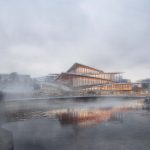 Vítězný návrh soutěže na podobu Vltavské filharmonie (zdroj BIG - Bjarke Ingels Group)