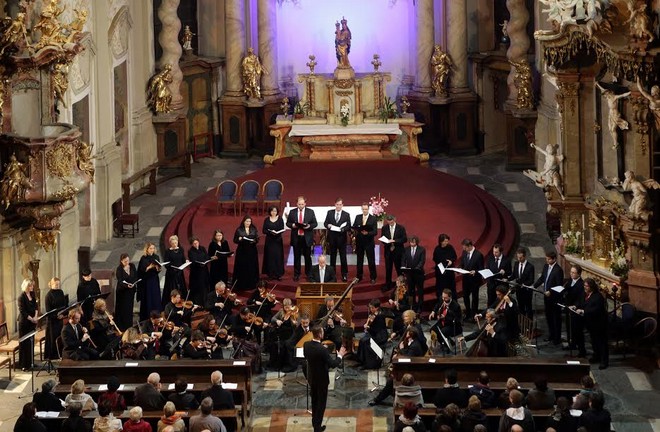 Ensemble Inégal, Adam Viktora a sólisté - Podzimní festival duchovní hudby Olomouc 2016 (foto archiv Musica Viva)