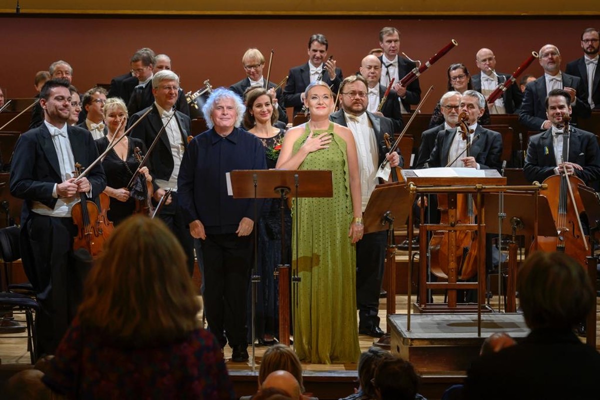 Česká filharmonie, Simon Rattle, Magdalena Kožená, 23. listopadu 2022 (zdroj Česká filharmonie, foto Petra Hajská)