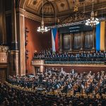 Koncert za konec války na Ukrajině, 21. února 2023 (zdroj Pražský filharmonický sbor)