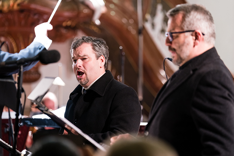Velikonoční festival duchovní hudby: Ať mé srdce hoří (zahajovací koncert), 2. dubna 2023 – Martin Javorský a František Zahradníček (foto Jan Prokopius)