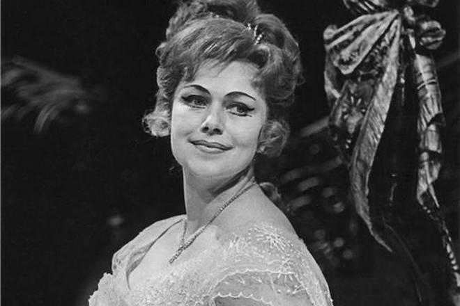 R. Strauss: Arabella - Marcela Machotková (Arabella) - ND 1972 (foto archiv ND/Jaromír Svoboda)
