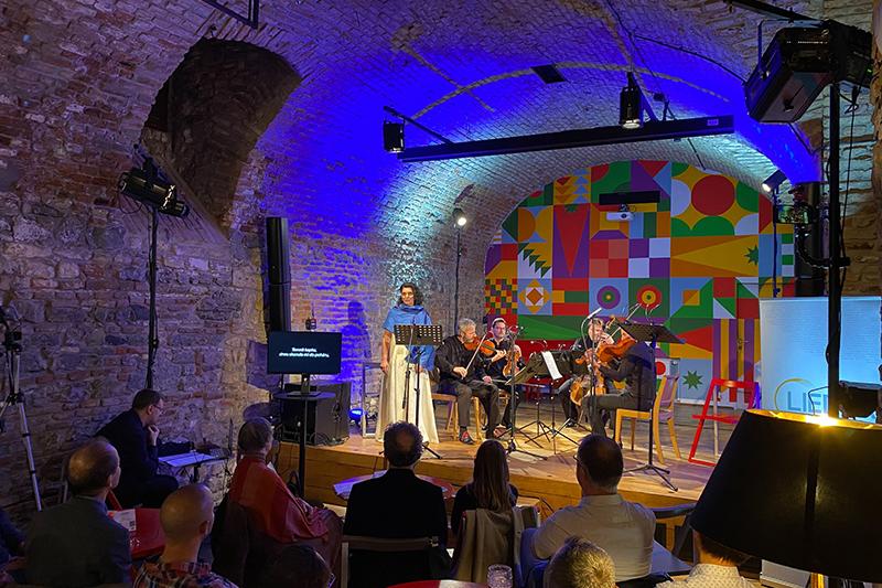 Lieder Company: Smyčce písním sluší, 22. října 2023, Salsita Club – Irena Troupová a Graffovo kvarteto (zdroj Lieder Company)
