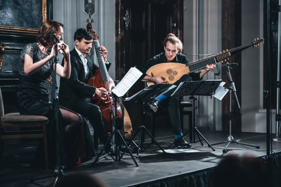 Barokní podvečery: Collegium Marianum – Fantasie – Jana Semerádová, Christoph Urbanetz, David Bergmüller, Břevnovský klášter – Tereziánský sál (zdroj Collegium Marianum)