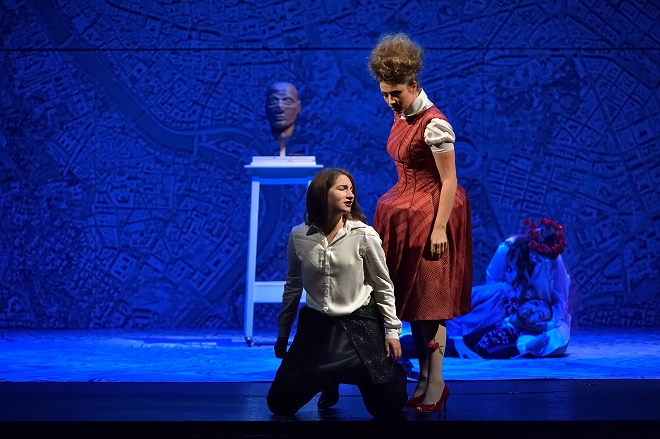 W. A. Mozart: La clemenza di Tito - Sonja Runje (Sesto), Kateřina Kněžíková (Vitellia), Jorge Garza (Tito Vespasiano), Hana Veselá (Berenice) - NDM Ostrava 2016 (foto Martin Popelář)
