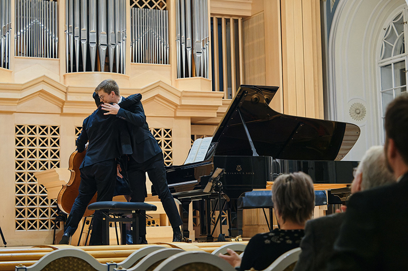 Dny Bohuslava Martinů: Václav Petr & Marek Kozák, 5. prosince 2023, Sál Martinů, Lichtenštejnský palác (foto Michael Romanovský)