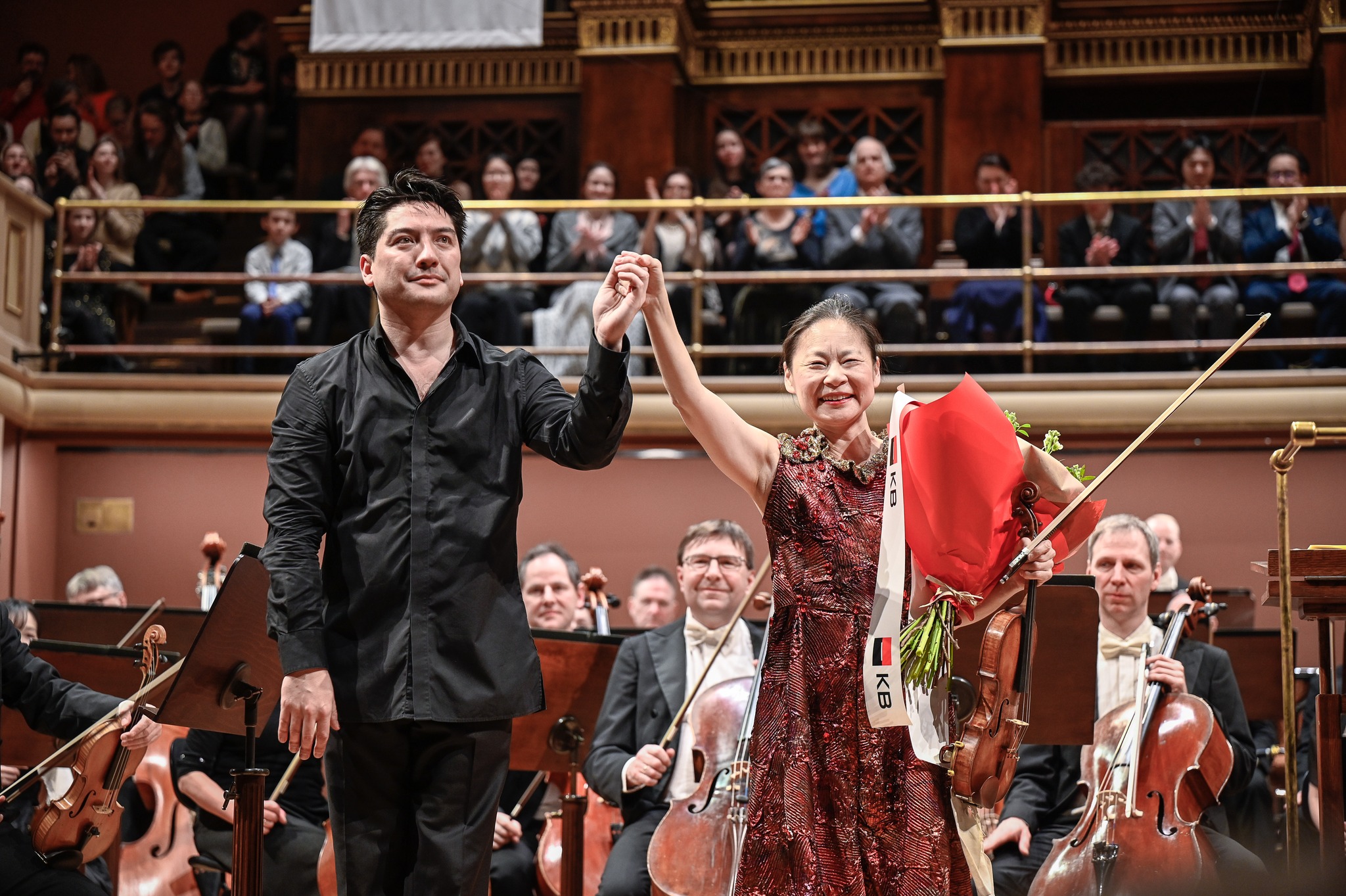 Eugene Tzigane, Midori, 4. března 2024, Rudolfinum, Praha (zdroj PKF — Prague Philharmonia, foto Ivan Malý)
