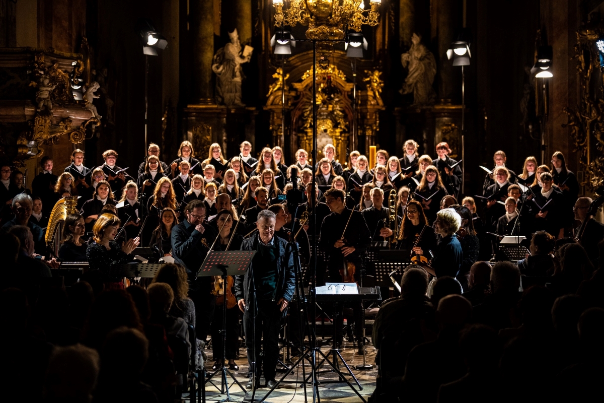 Dětský sbor Kantiléna, Brno Contemporary Orchestra, 4. dubna 2024, Brno (zdroj Velikonoční festival duchovní hudby, foto Jakub Joch)