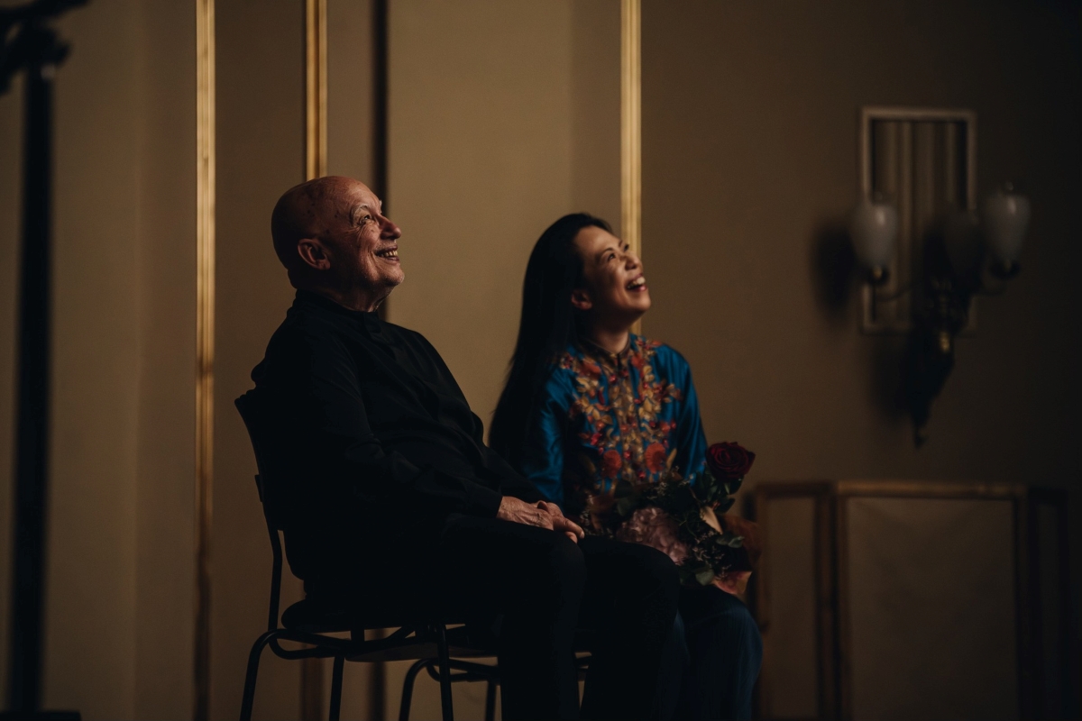 Dennis Russell Davies, Maki Namekawa, 18. dubna 2024 (zdroj Filharmonie Brno, foto Štěpán Plucar)