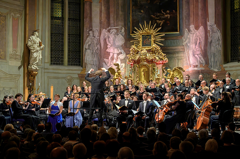 Symfonický orchestr hl. m. Prahy FOK: Dvořák – Lužanská mše, 7. května 2024, Kostel sv. Šimona a Judy – Michaela Šrůmová, Markéta Cukrová, Tomáš Brauner, Ondřej Holub a Tadeáš Hoza (foto Petr Dyrc)