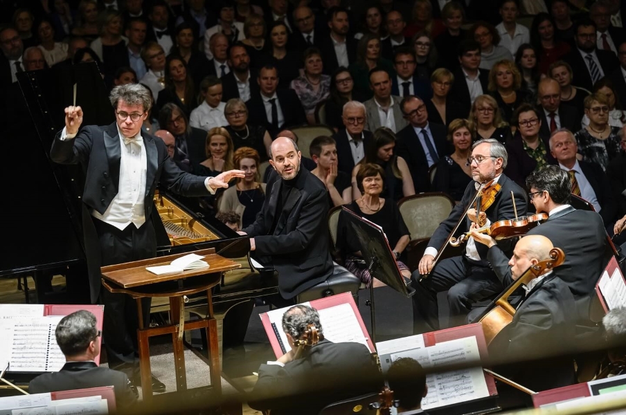 Pražské jaro: Jakub Hrůša, Kirill Gerstein, Orchestra dell’Accademia Nazionale di Santa Cecilia Roma, 18. května 2024, Obecní dům, Praha (zdroj Pražské jaro, foto Petra Hajská)